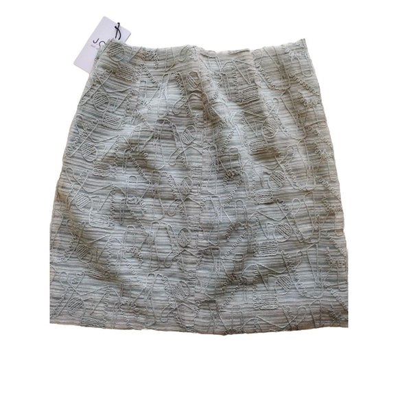 Just One Answer Skirt Womens XS Mini Front Side Slit Embroidered - Picture 16 of 16